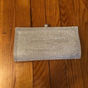 diamond covered clutch